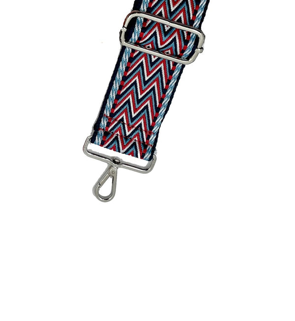 5 Cm Strap - Red/navy/blue Chevron