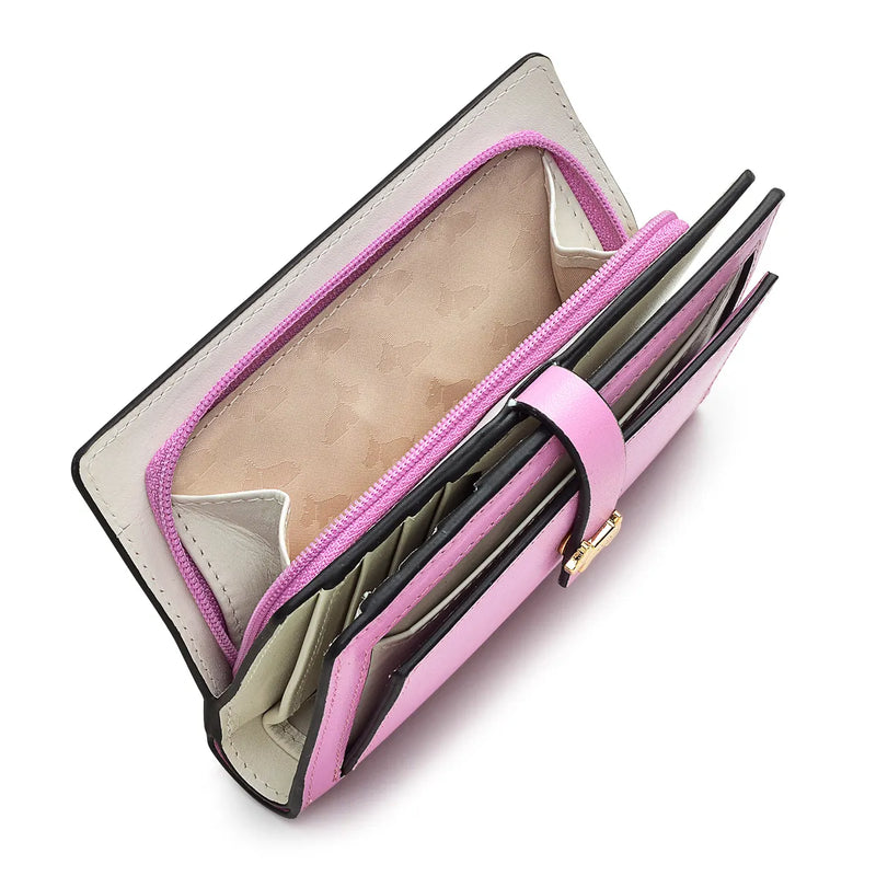 Newick Road Medium Bifold Purse - Sugar Pink