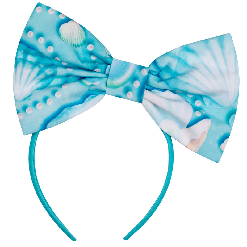 Orianna Pearl Print Hairband - Aruba Blue