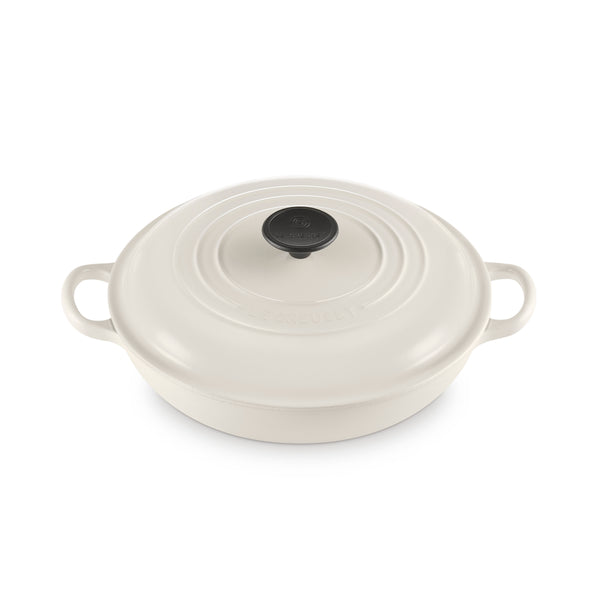 Classic Cast Iron Shallow Casserole - Crème