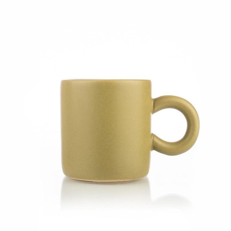 Mug - Olive Matt Espresso with Round Handle