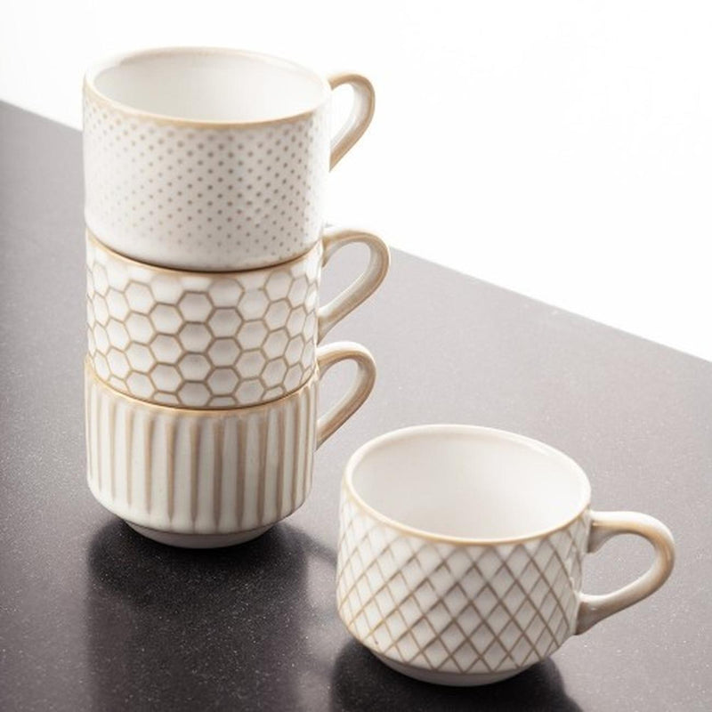 Beige Individual Stacking Espresso Mug