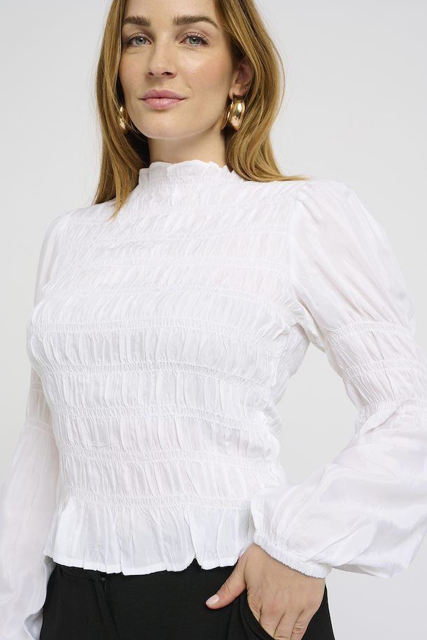 Henva Ruffle Blouse - Snow White