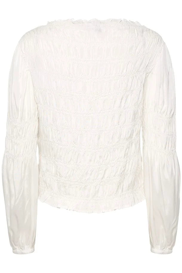 Henva Ruffle Blouse - Snow White