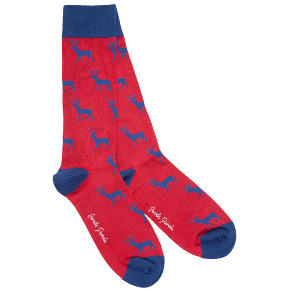 Stag Socks - Red