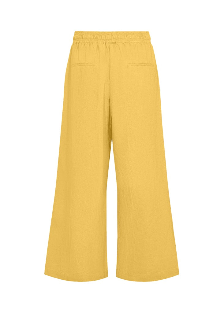 Ina Linen Mix Crop Trouser - Golden Yellow