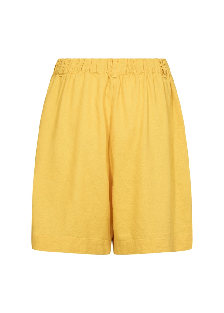 Ina Linen Mix Loose Shorts - Golden Yellow