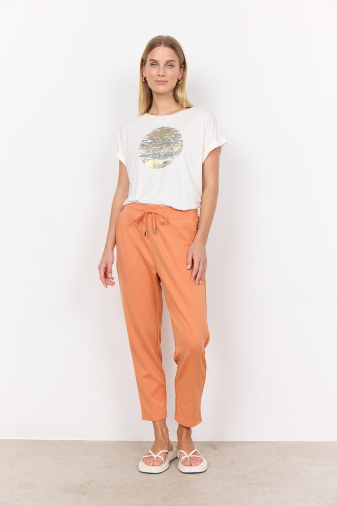 Marica Front Print T-Shirt - Misty