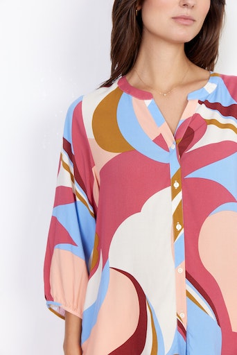 Mindy 1 Print Shirt - Berry