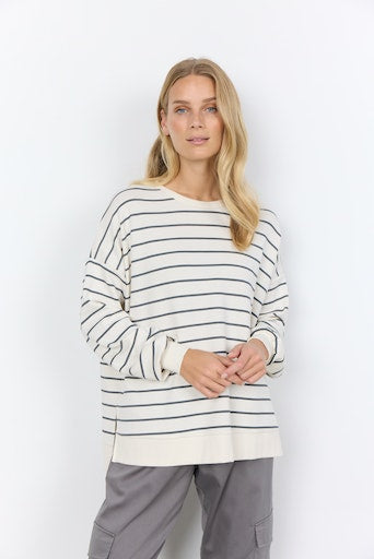 Barni Stripe Jumper - Cream Combi