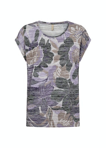 Galina Print T-Shirt - Lilac Breeze Combi