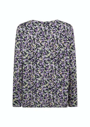 All Over Print Blouse - Lilac Breeze Combi