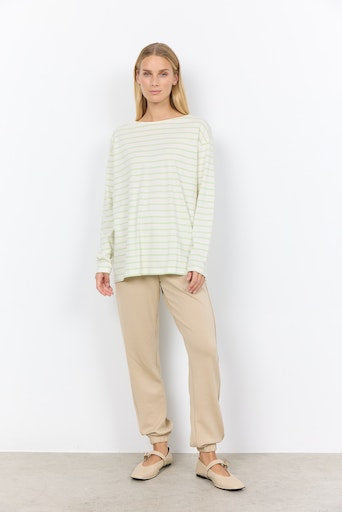 Derby Stripe Top - Bright Green Combi