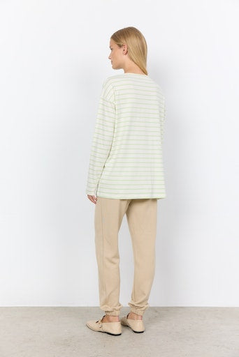 Derby Stripe Top - Bright Green Combi