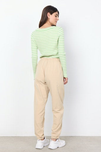 Dollie Stripe Jumper - Bright Green Combi