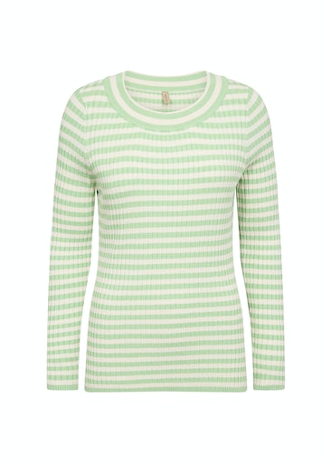 Dollie Stripe Jumper - Bright Green Combi