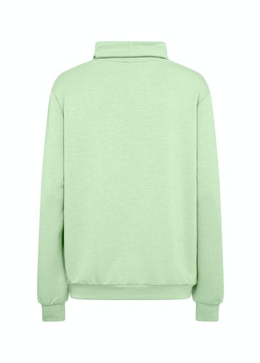 Banu125 High Neck Sweatshirt - Bright Green