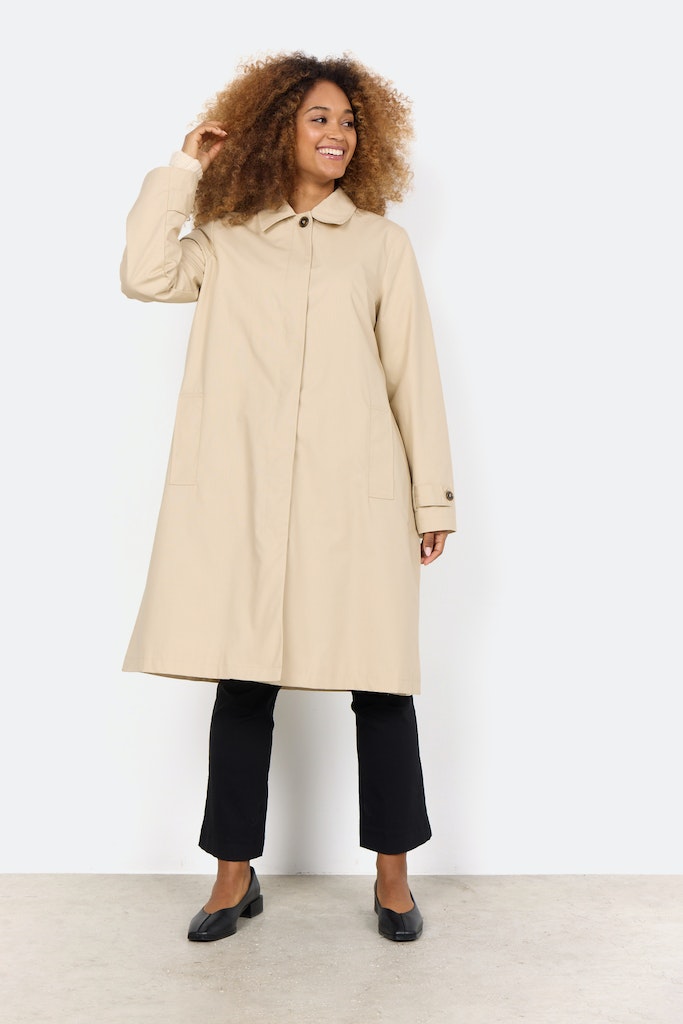 Lora Long Jacket - Sand