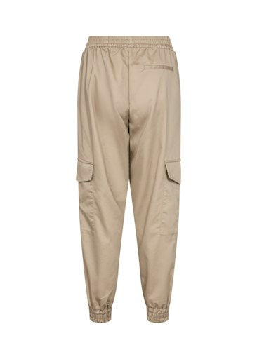 Side Pockets Cuff Trouser - Camel