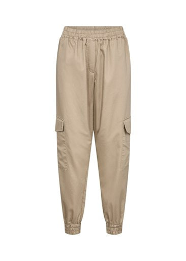 Side Pockets Cuff Trouser - Camel