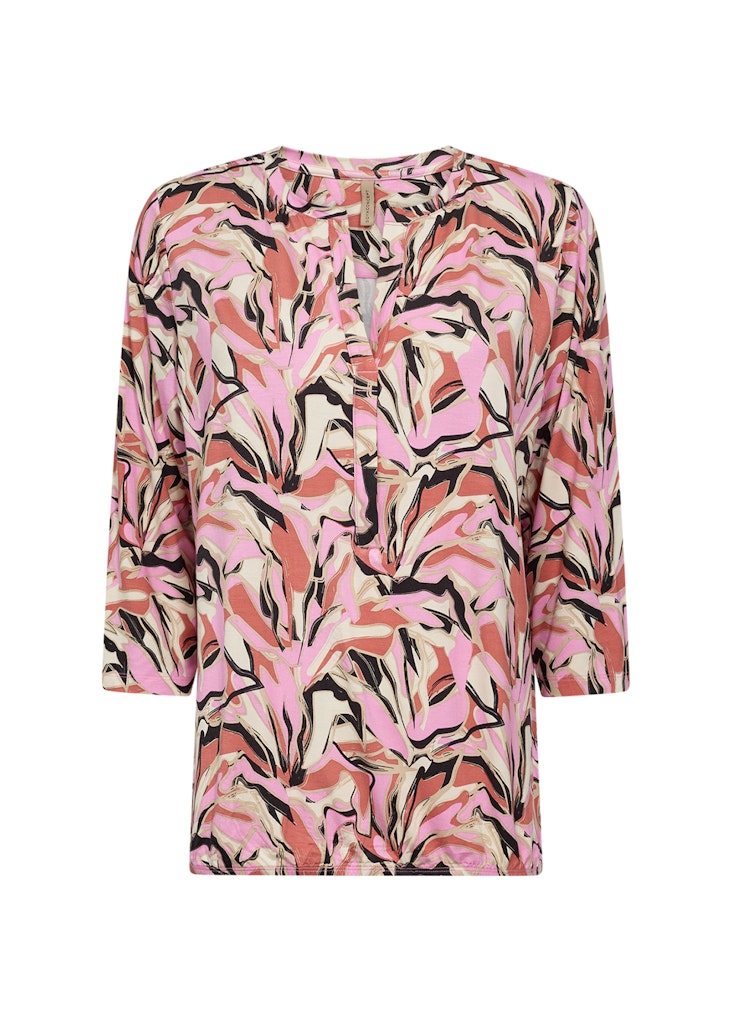 Marica 280 Print Blouse - Pink Combi