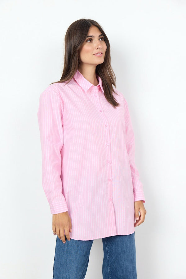 Dicle 2 Pinstripe Shirt - Pink Combi