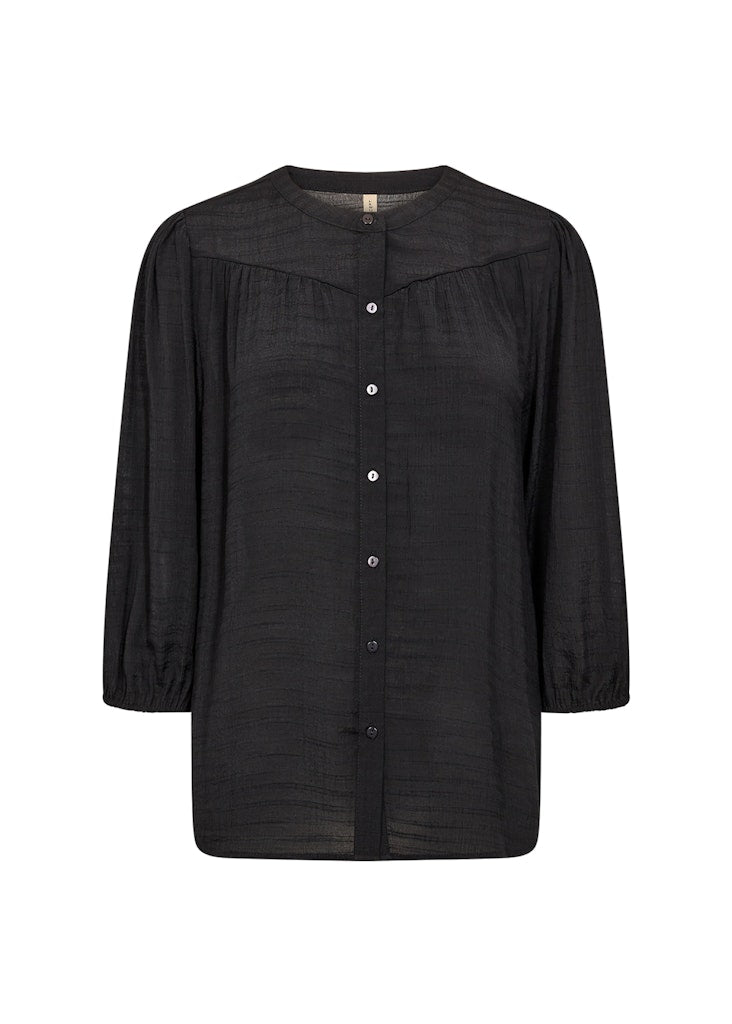 Calypso 7 Round Neck Blouse - Black