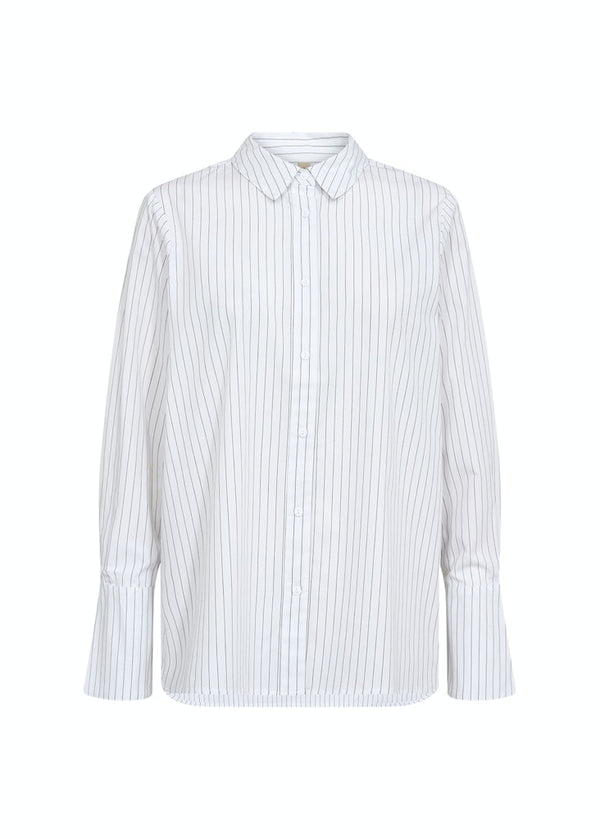 Vibika Stripe Shirt - White