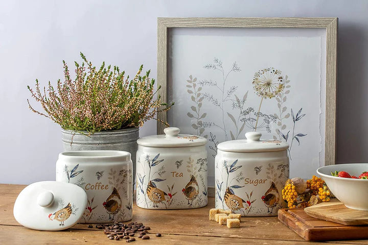 Country Hens Sugar Storage Jar