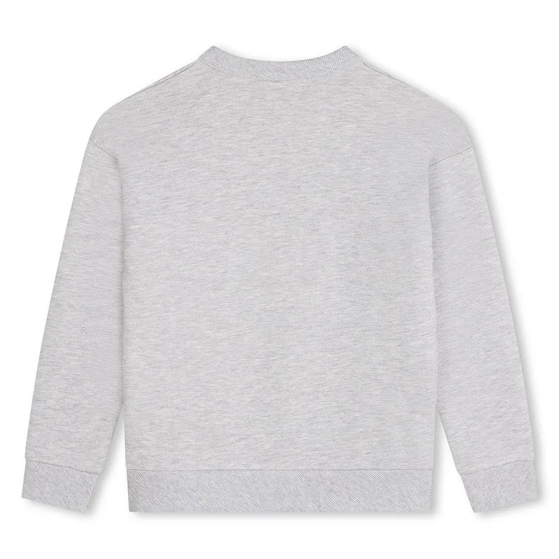 Front Print Sweatshirt - China Grey