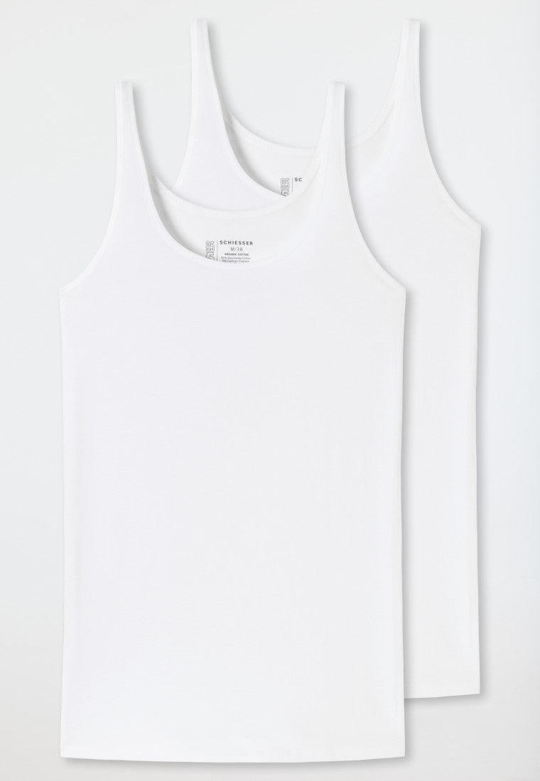 2 Pack Vest - White