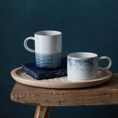 Kiln Blue Small Ridge Mug