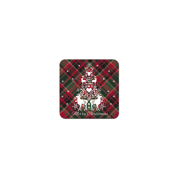 Christmas Tartan Set of 6 Coasters