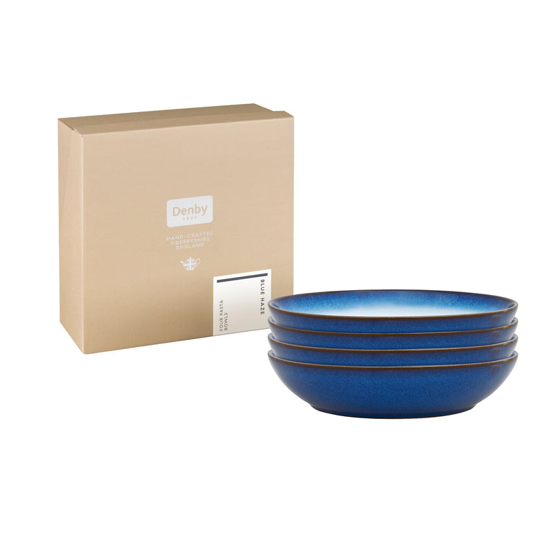 Blue Haze 4 Piece Pasta Bowl Set