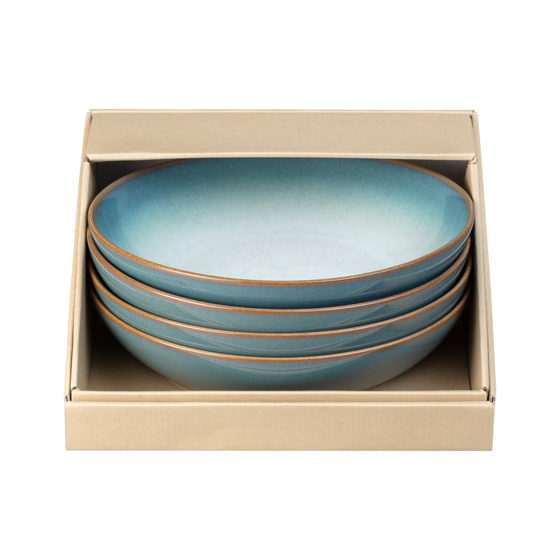 Azure Haze 4 Piece Pasta Bowl Set