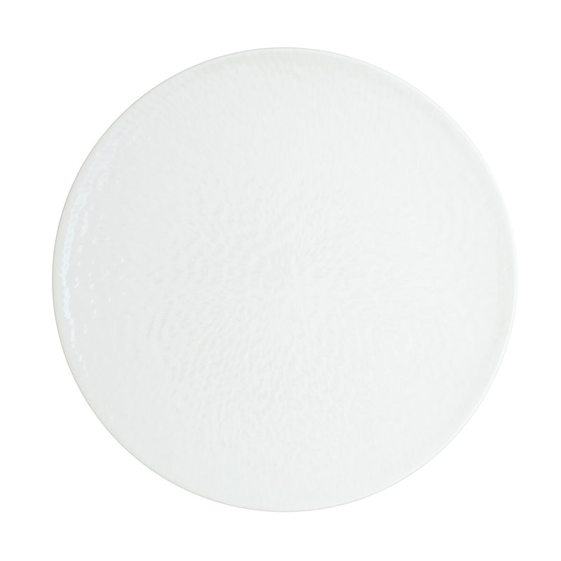 Carve White Dinner Plate