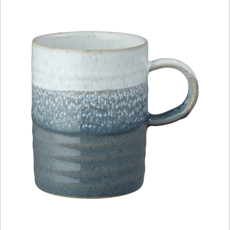 Kiln Accents Set of 2 Ridge Mugs Taupe & Slate