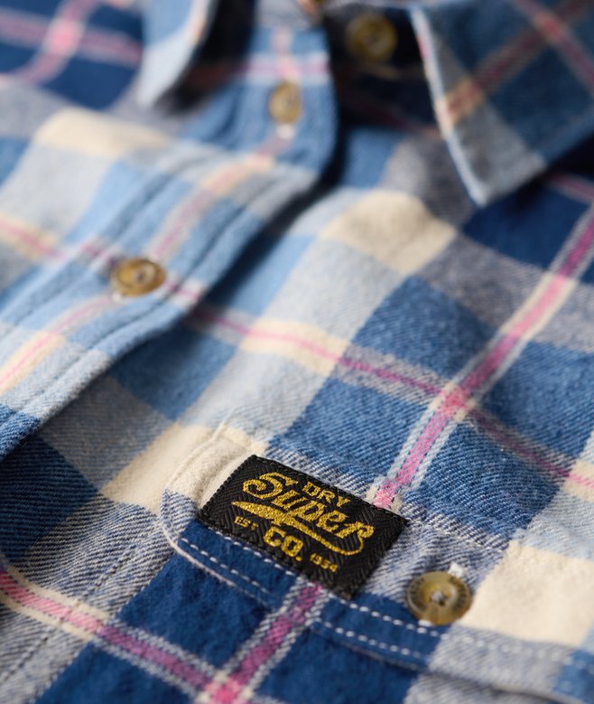 Lumberjack Check Flannel Shirt - Classic Blue Check