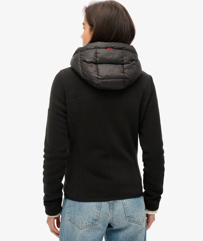 Hooded Storm Fleece Jacket - Black