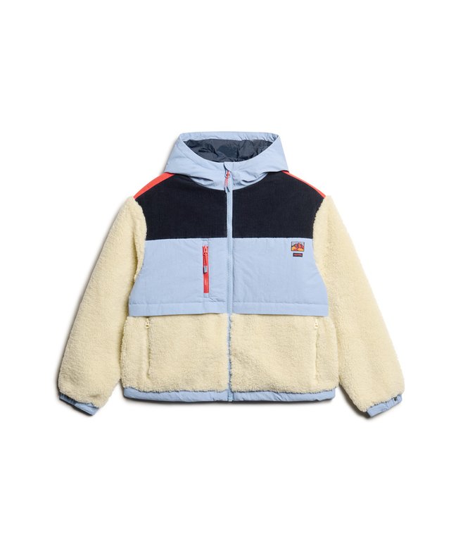 Hooded Fleece Jacket - Urban Cream