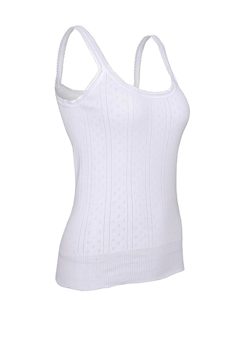 French Neck Top - White