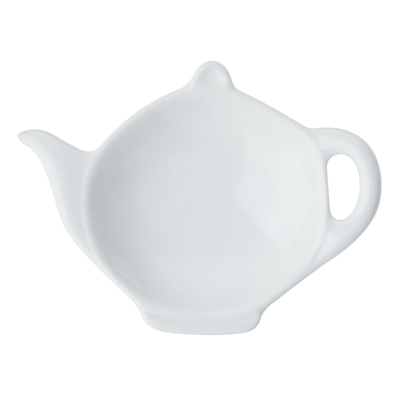 Chalk Porcelain Teabag Tidy 12cm - White