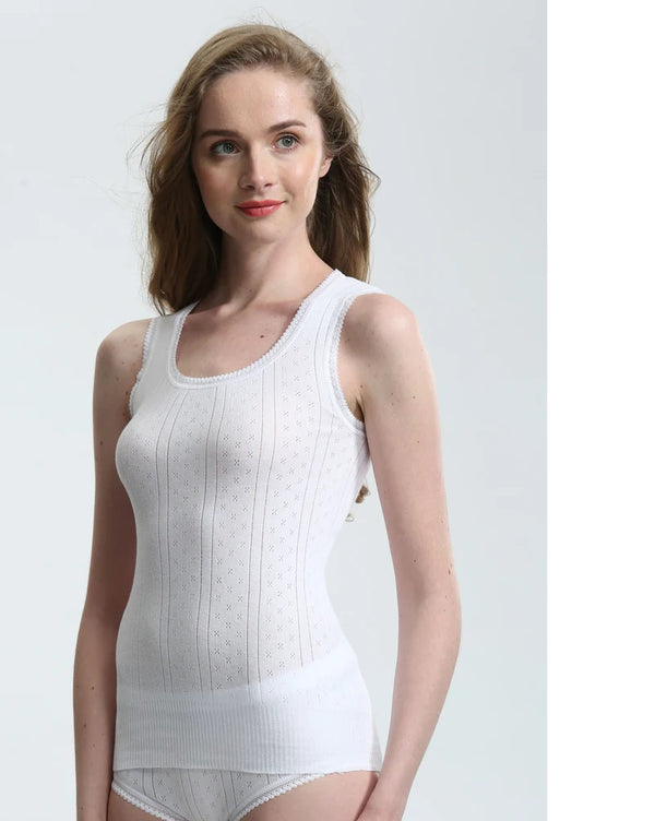 Sleeveless Vest - White