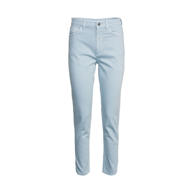 Mom Fit Crop Jean - Pastel Blue