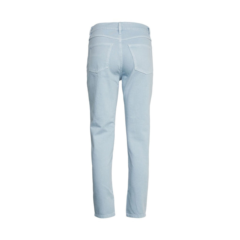 Mom Fit Crop Jean - Pastel Blue