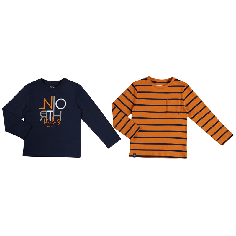 2 Pack Set Long Sleeve T-shirt - Cheddar