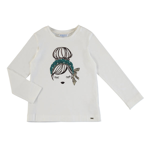 Long Sleeve Doll T-shirt - Duck Green