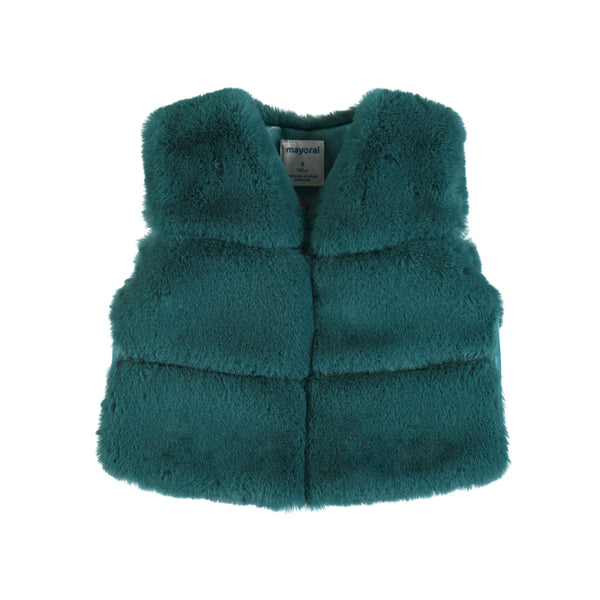 Fur Vest - Duck Green