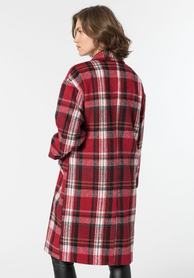 Kurt Long Check Jacket - Molten Lava