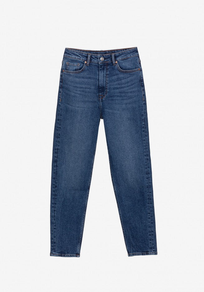 Mom Slim Jeans - Blue